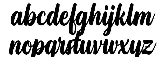 Athletic Outfit Font LOWERCASE
