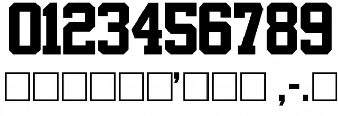 Athletic Regular Font OTHER CHARS
