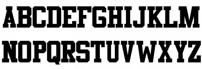 Athletic Regular Шрифта ВЕРХНИЙ