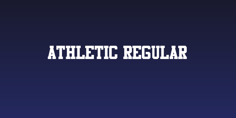 Athletic Regular Social Header