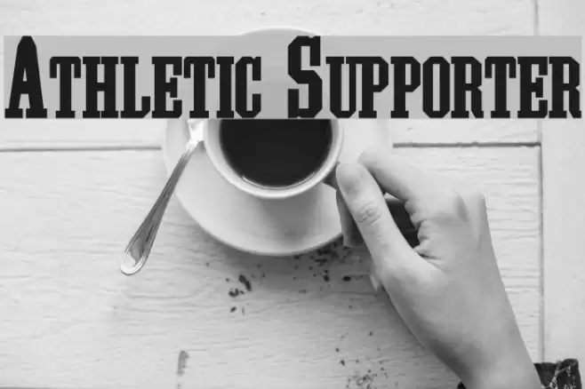 Athletic Supporter Font examples