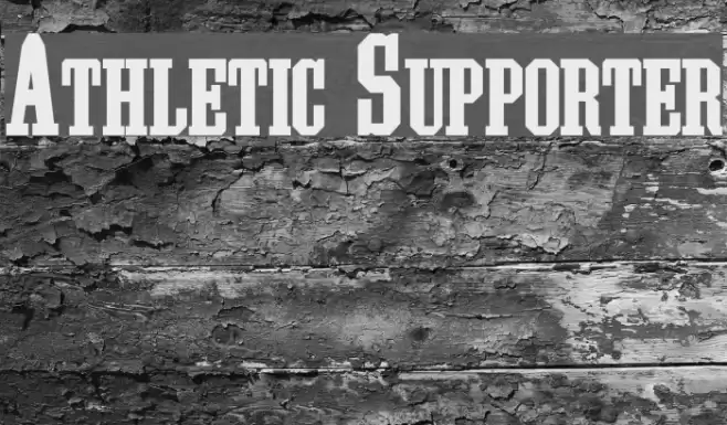 Athletic Supporter Font examples