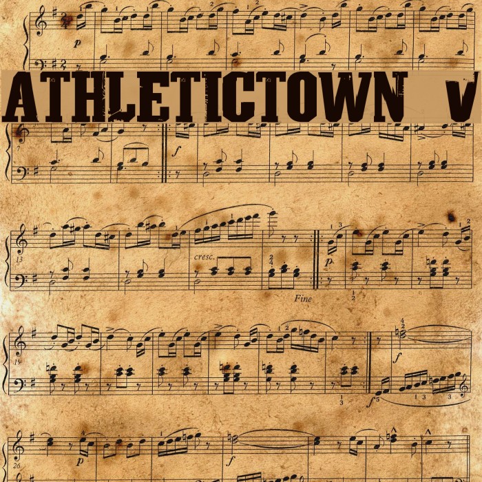 AthleticTown v0.1 Font examples