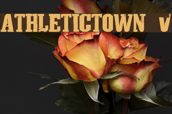 AthleticTown v0.1 Font examples