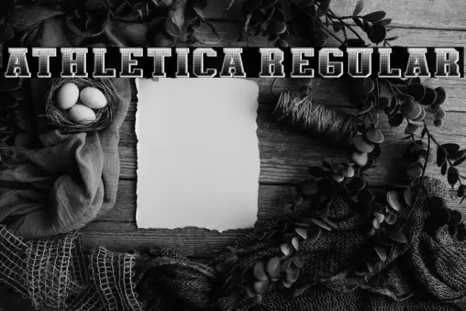 Athletica Regular Font examples