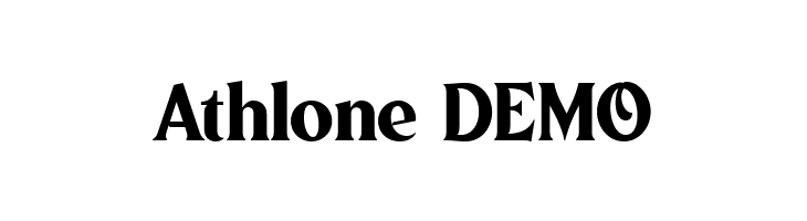 Athlone DEMO  フリーフォントのダウンロード