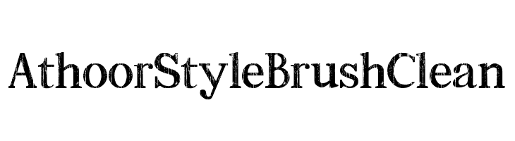 Athoor Style Brush Clean  フリーフォントのダウンロード