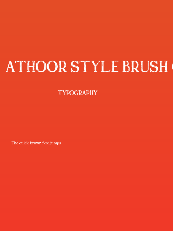 Athoor Style Brush Clean Poster