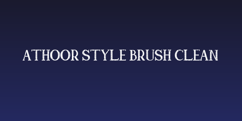 Athoor Style Brush Clean Social Header