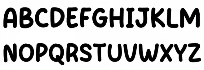 Atica Garden फ़ॉन्ट अपरकेस