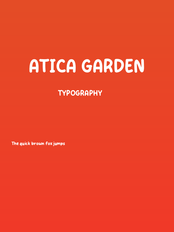 Atica Garden Poster