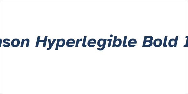 Atkinson Hyperlegible Bold Italic Logo