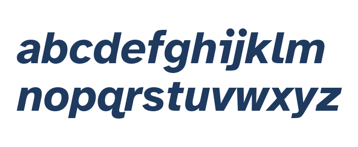 Atkinson Hyperlegible Bold Italic Lowercase