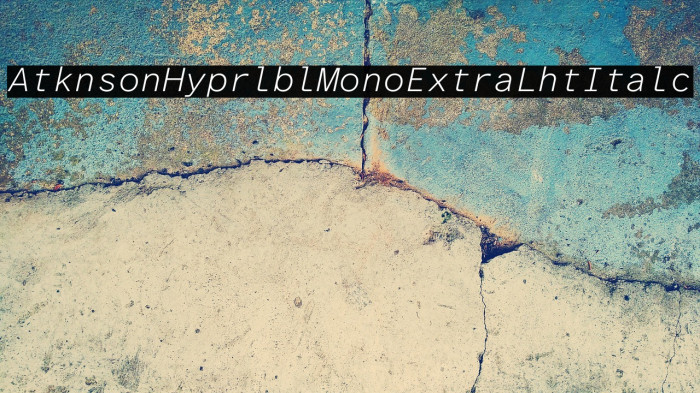 Atkinson Hyperlegible Mono ExtraLight Italic Example 2