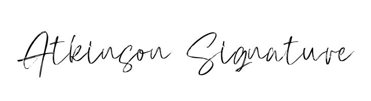 Atkinson Signature  フリーフォントのダウンロード