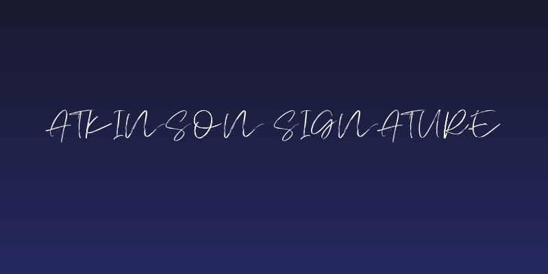 Atkinson Signature Social Header
