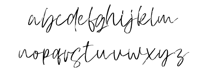 Atkinson Signature Font LOWERCASE