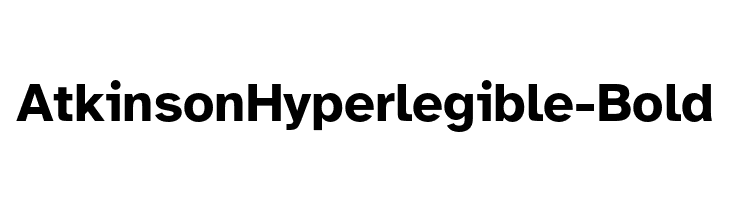 AtkinsonHyperlegible-Bold  Скачать бесплатные шрифты