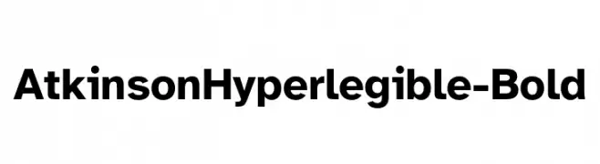 AtkinsonHyperlegible-Bold  Fuentes Gratis Descargar