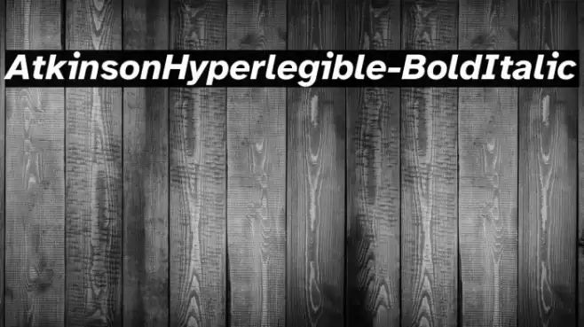 AtkinsonHyperlegible-BoldItalic Font examples
