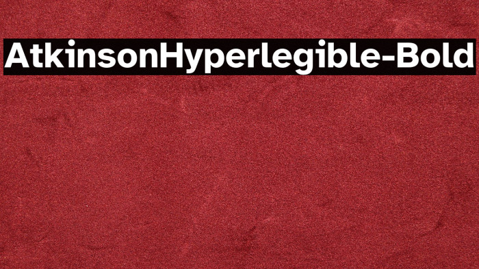 AtkinsonHyperlegible-Bold Example 1