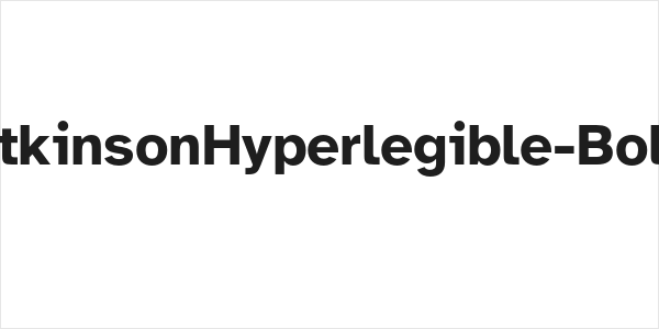 AtkinsonHyperlegible-Bold Logo