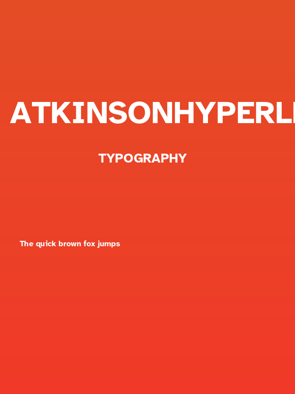 AtkinsonHyperlegible-Bold Poster