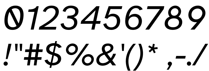 AtkinsonHyperlegible-Italic Font OTHER CHARS