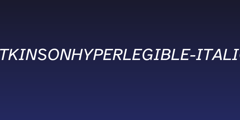 AtkinsonHyperlegible-Italic Social Header