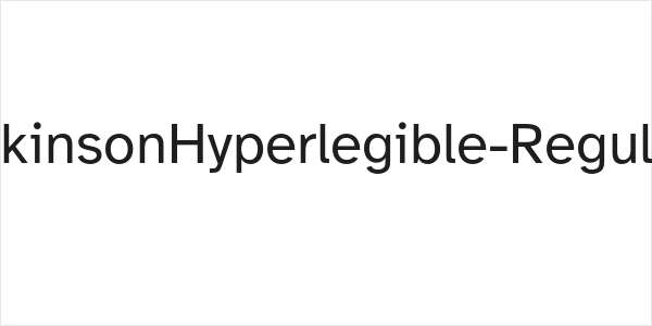 AtkinsonHyperlegible-Regular Logo