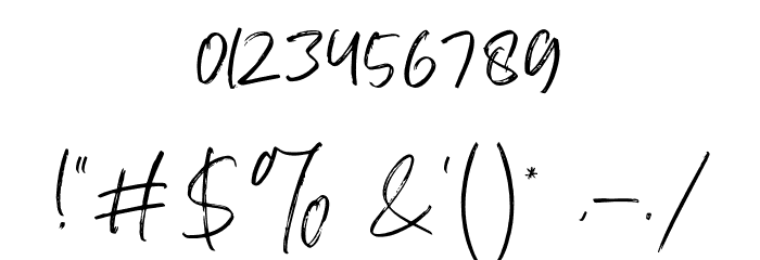 AtkinsonSignature Font OTHER CHARS