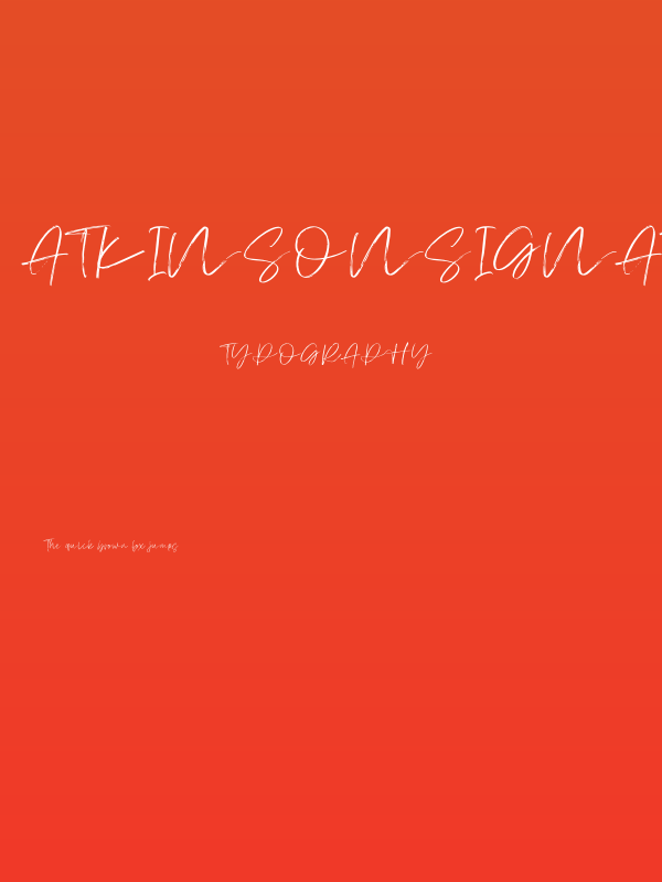 AtkinsonSignature Poster