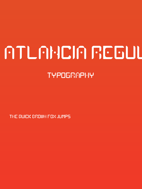 Atlancia Regular Poster