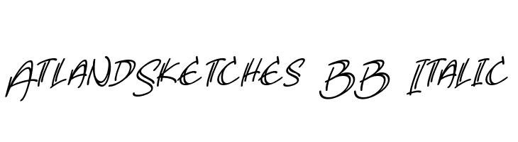AtlandSketches BB Italic Font