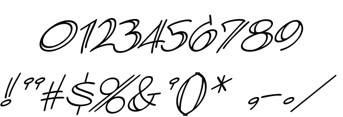 AtlandSketches BB Italic Font OTHER CHARS