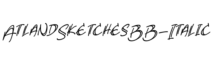 AtlandSketchesBB-Italic Font