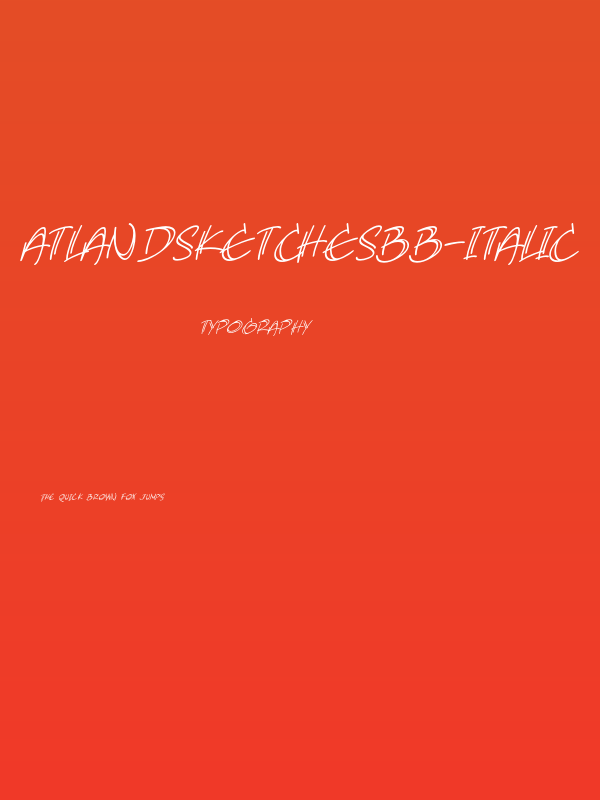 AtlandSketchesBB-Italic Poster