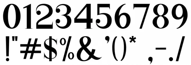 Atlane Font OTHER CHARS