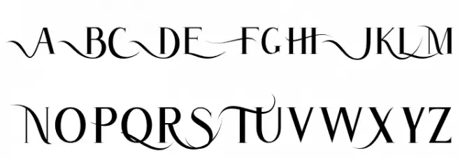 Atlane Шрифта ВЕРХНИЙ