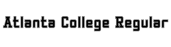 Atlanta College Regular  font caratteri gratis