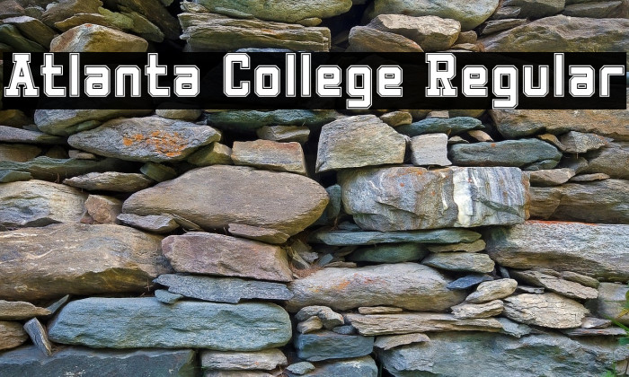Atlanta College Regular Schriftart examples