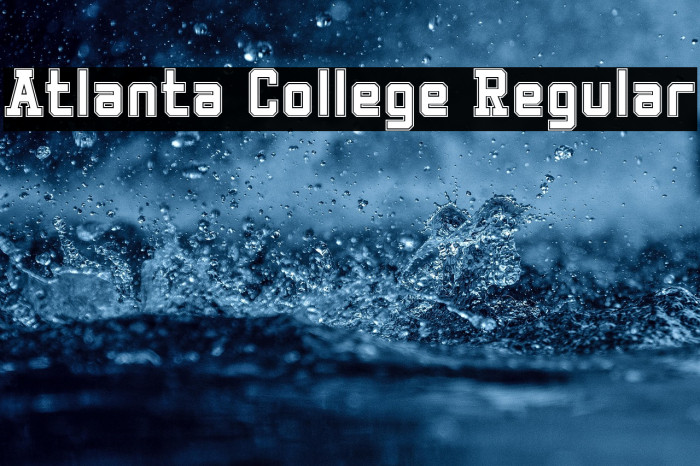 Atlanta College Regular Schriftart examples