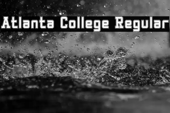 Atlanta College Regular फ़ॉन्ट examples