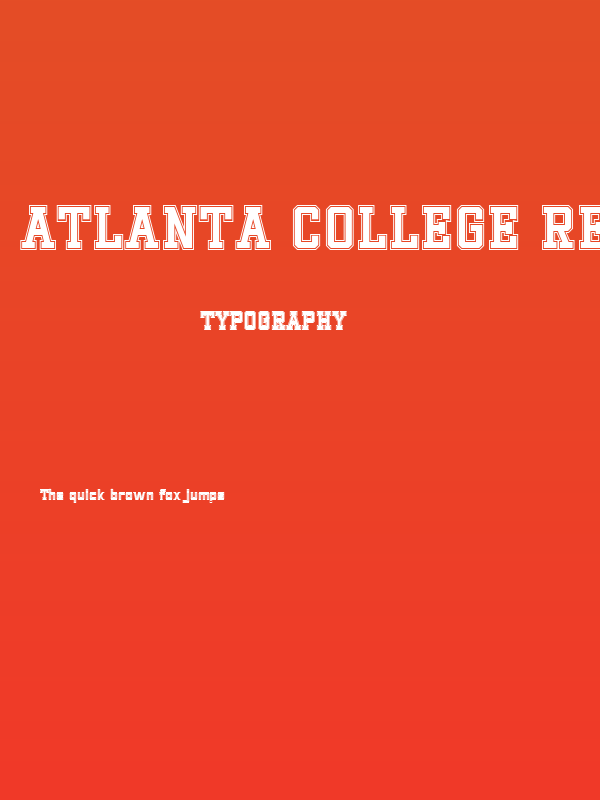 Atlanta College Regular Poster