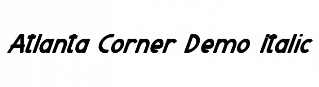 Atlanta Corner Demo Italic  تنزيل الخطوط