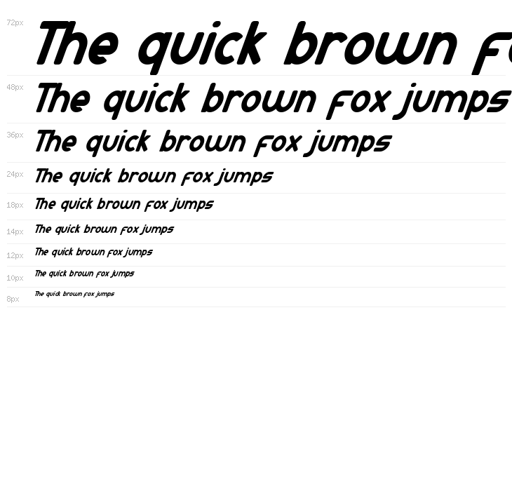 Atlanta Corner Demo Italic Waterfall