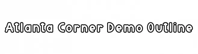 Atlanta Corner Demo Outline  تنزيل الخطوط