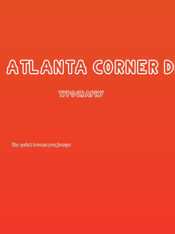 Atlanta Corner Demo Outline Poster