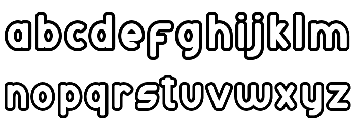 Atlanta Corner Demo Outline Font LOWERCASE