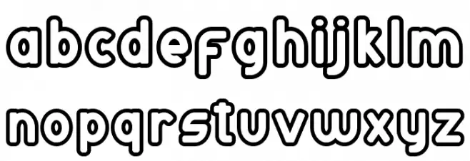 Atlanta Corner Demo Outline 字体 小写